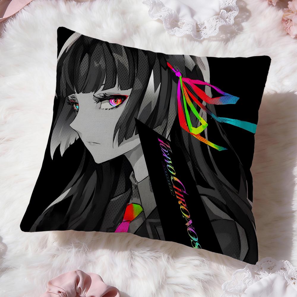 anime TOKYO CHRONOS Cushion Cover Premium Comfort Reversible Pillow Cove -Two in One Design for Any Room & Car Interior