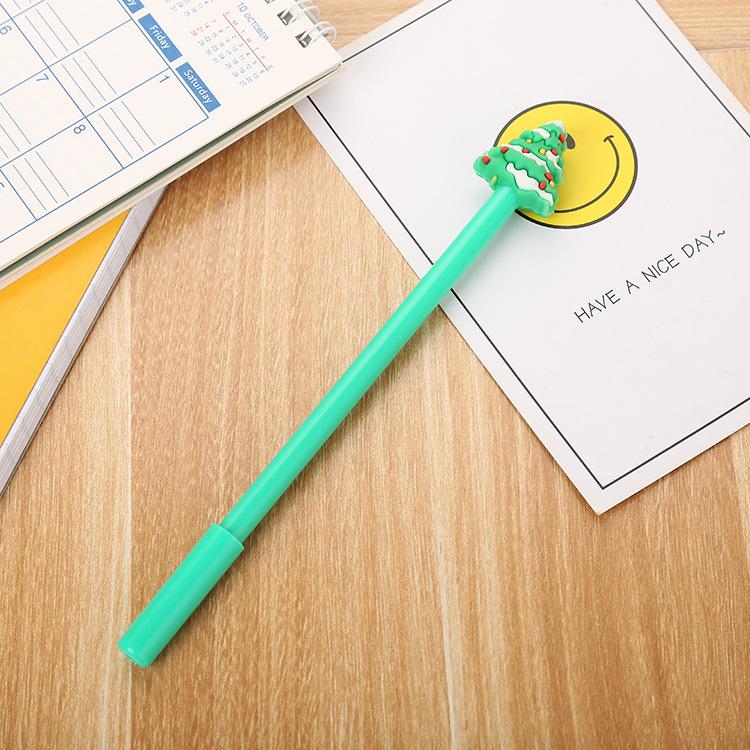 

Creative Christmas Cartoon 3D Silicone Gel Pen - Student Gift & Office Signature Pen 0.5mm