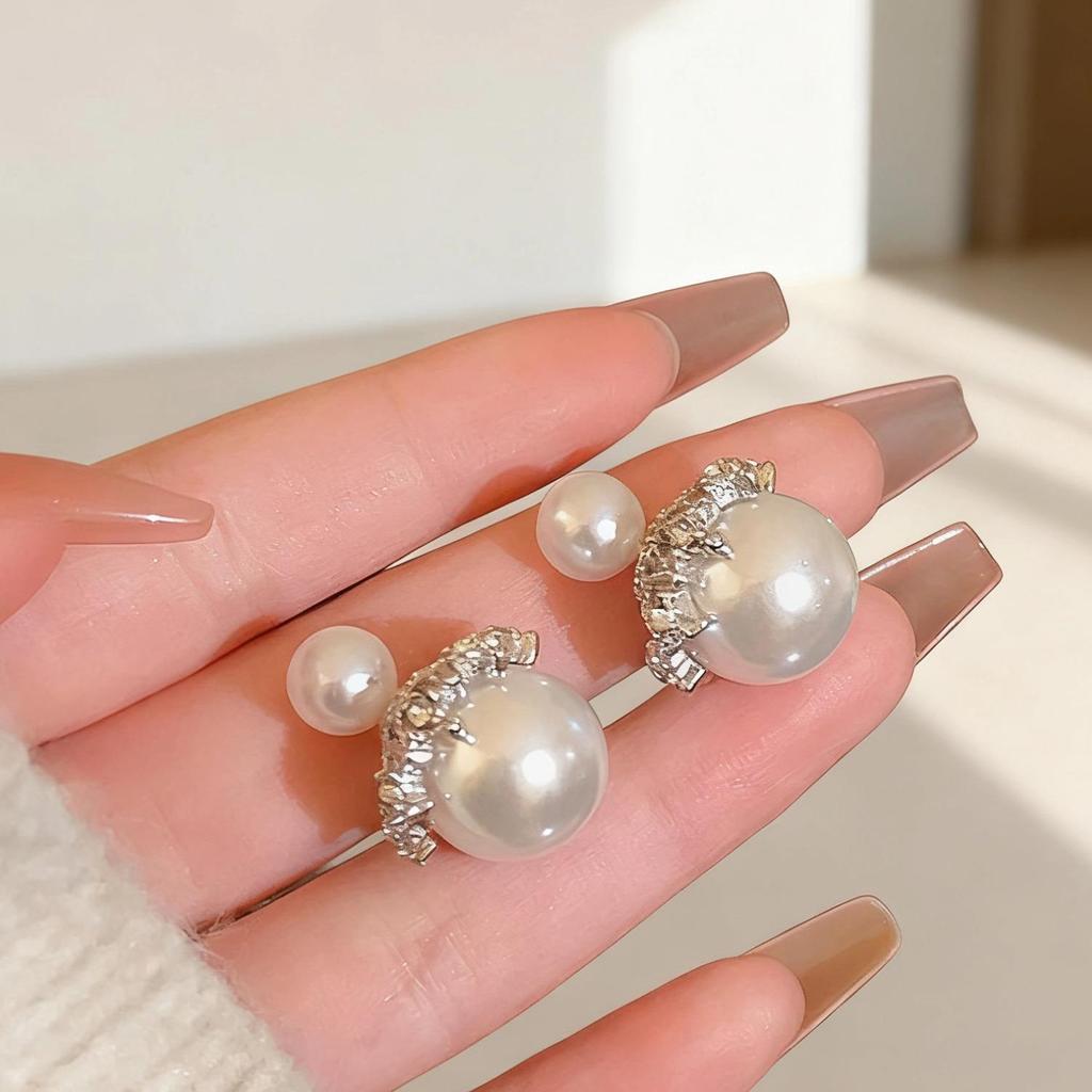 Promi Damen S925 Perlenstecker: Elegantes Two-Wear-Design mit Silbernadel für einen luxuriösen Touch