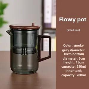 Elegant Cup Heat-resistant Glass Tea Machine Home Daily Black Tea Pu 'er Tea Water Separation Manufacturers Straight Hair