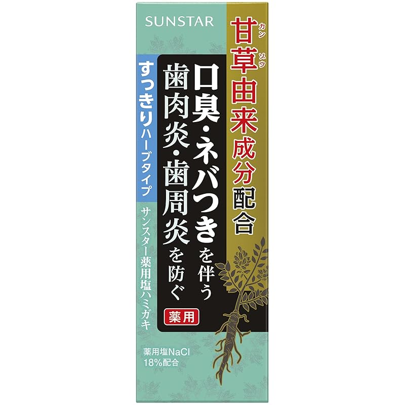 

Sunstar medicated salt toothpaste refreshing herbal type 85g Quasi-drugs