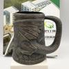 Ceramic German Beer Mug Game Cartoon and Peripheral Mug Dragon Pattern Red Wine Glass Beer Large Bar Export
