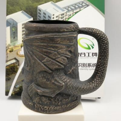 Keramický německý pivní půllitr Hra Kreslený a periferní hrnek Vzor draka Sklenice na červené víno Pivo Velký Bar Export