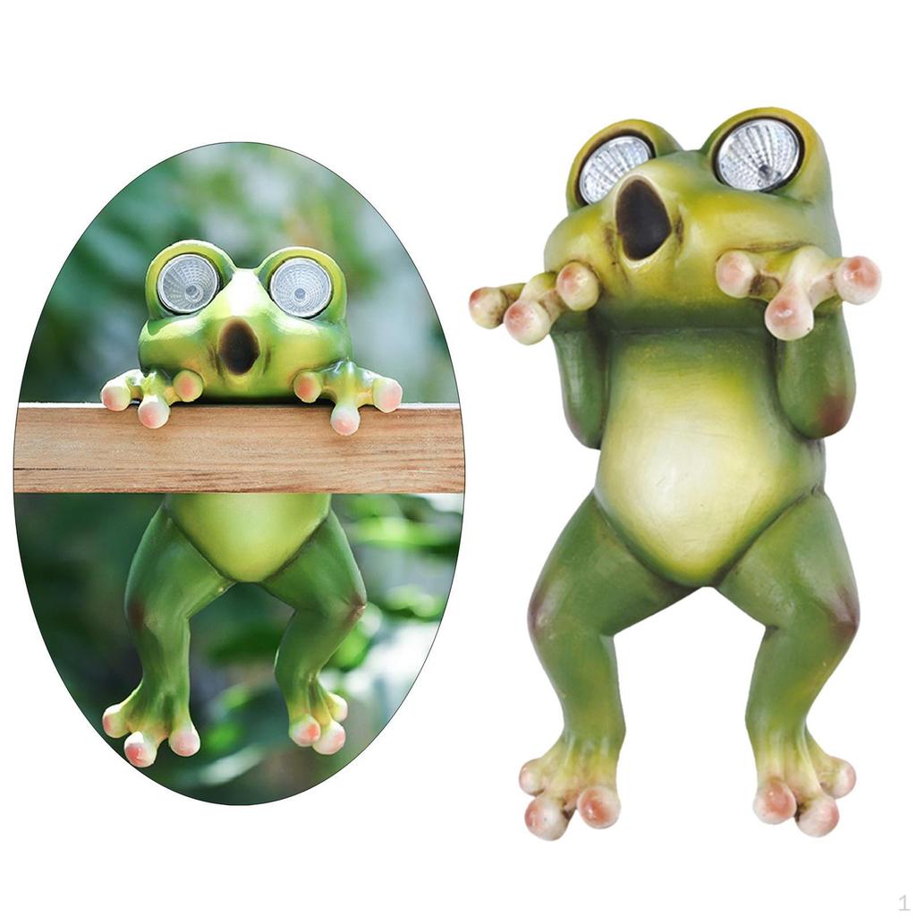 Top Collection Garten-Frosch-Figur Auf Blumentopf (14 X 16,5 Cm) - Aus Kunstharz, Handbemalt - Für Sukkulenten, Mini-Pflanzen Oder Als Deko