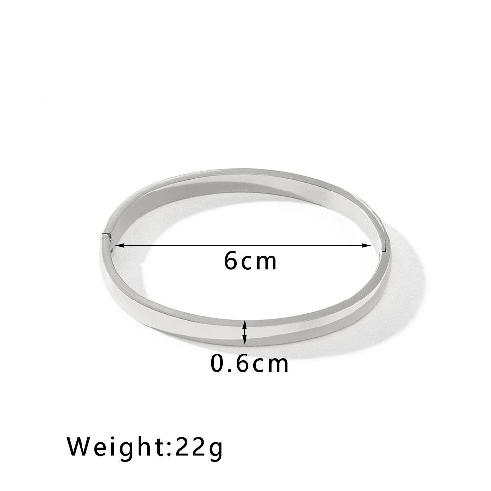 

Stainless Steel Bangle Gold Color Sleek Openable Bracelets For Women 4mm 6mm Hand Accessory 54-56mm