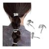 Metal Hair Clip, Silver Hair Accessory, Korean Style, Small Hair, Mini Hair Clip, Hair Ornament, Ladies, Adults, Simple, Stylish, Set of 3, Braided