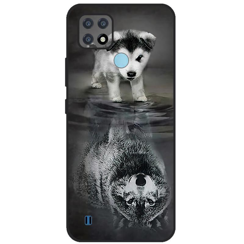 For Realme C21 Case Soft Tpu Silicone Case For OPPO RealmeC21 C 21 Phone Cover Fundas RMX3201 Bumper Case For Realme C21 Cover