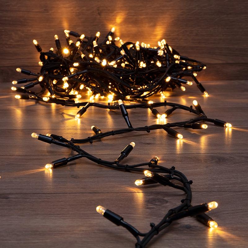

Garland Neon-night cluster 10 M 200 Led Black Rubber Ip67 Connectable Glow Color Warm White 315-256