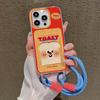 Cute Cartoon Phone Case For iPhone 11 Case iPhone 13 12 16 14 15 Pro Max 7 8 Plus XR X XS SE 2 3 Wrist Chain Soft Card Bag Cover