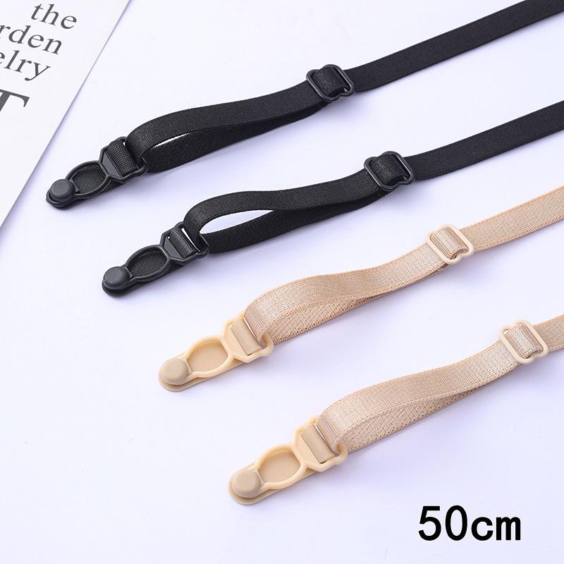 1 st kvinnor halkfri BH-rem dubbel axel bak hasp hållare spänne bälte alla matchande osynliga elastiska remmar BH-förlängare