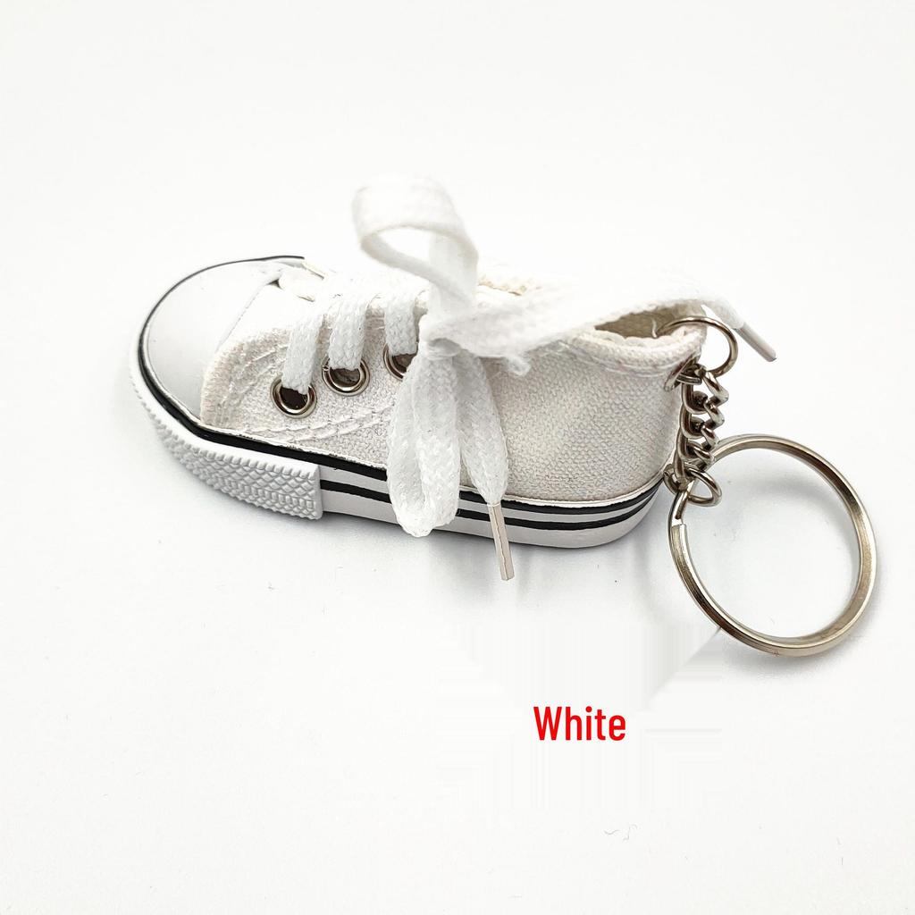 Mini Canvas Shoes Keychain Pendant - Sporty, Creative Gift Accessory