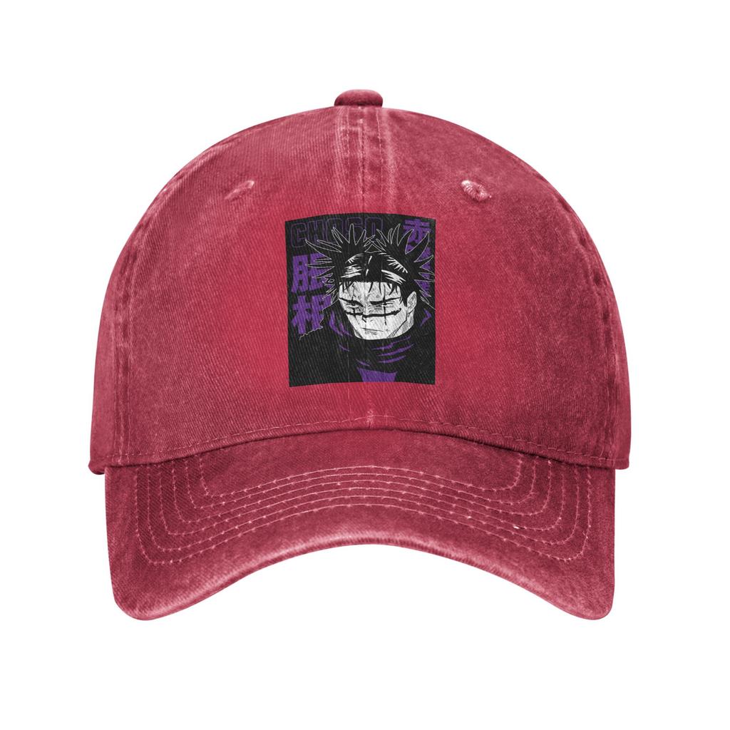 Choso JJk Manga Jujutsu Kaisen Red Blood Baseball Caps Fashion Denim Fabric Hats Outdoor Casquette Hip Hop Baseball Cowboy Hat
