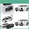 Toyota Alloy Highlander Car Model With Sound Light Steering For Kids Gift