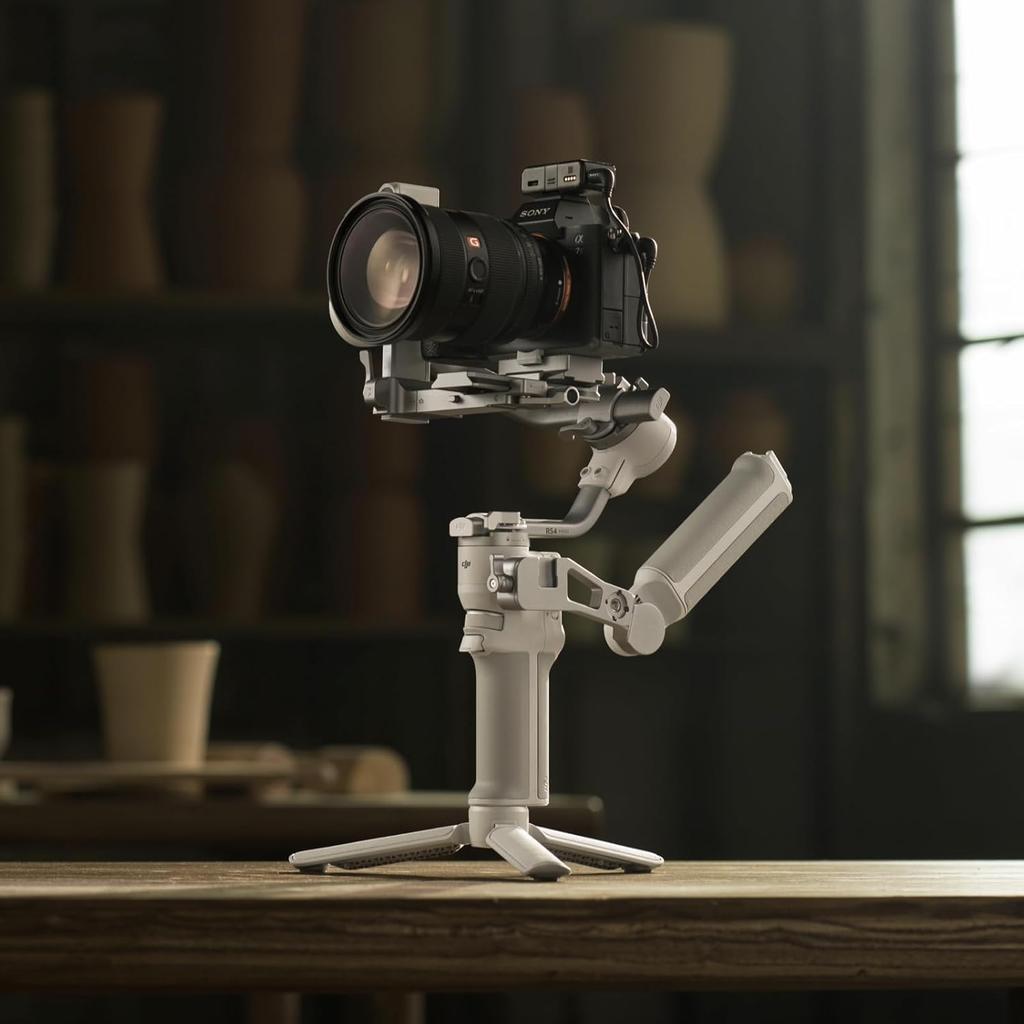 DJI Gimbal RS 4 Mini Rastreamento Inteligente Maleta Suporte Nativo para Combo de Balanceamento Vertical de 3ª Geração, Estabilizador, Canon/Sony/Nikon/Fujifilm