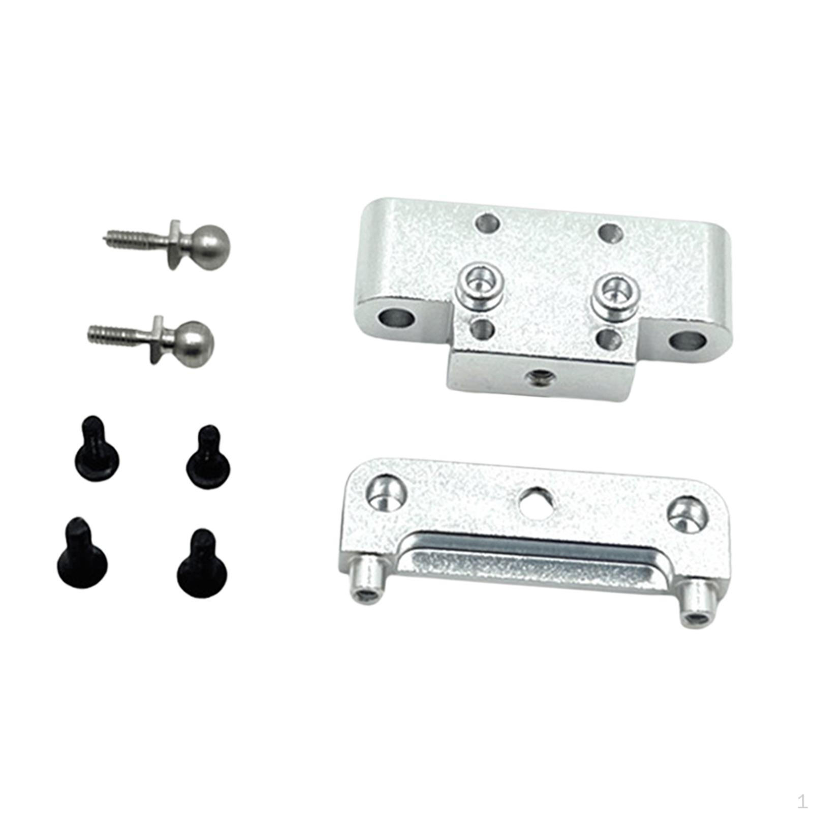 

1:24 RC Front Bulkhead Car Accessories DIY Accs Metal Replace Parts Heavy Duty for 244016 Model argent