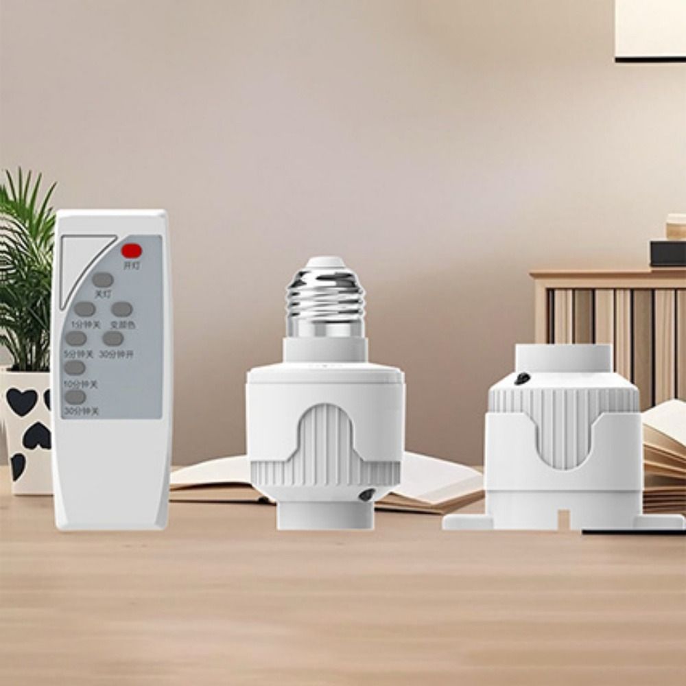 Infrared Remote Control Lamp Holder Timer Smart LED Lampholder  For Home Lighting Accessories
