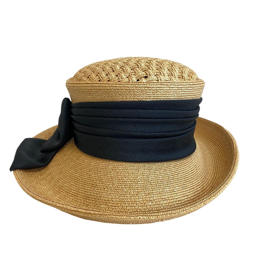 LANVIN Straw hat Ribbon braided straw straw hat hat beige straw Used