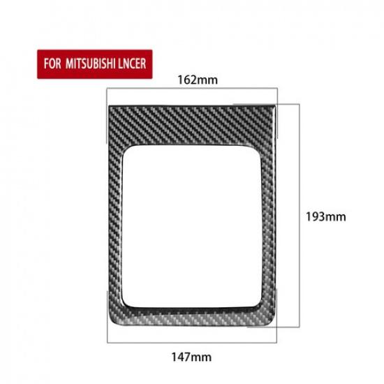 For Mitsubishi Lancer GT/GTS 2010-2015 Carbon Fiber Gear Shift Frame Cover Trim