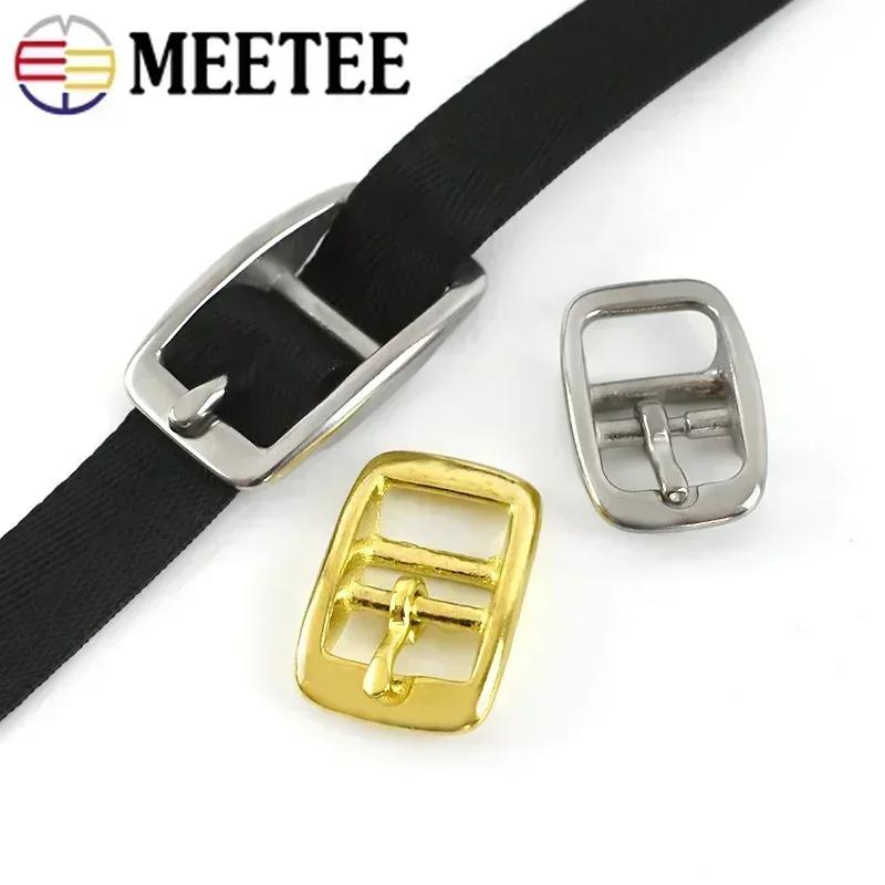 1/2/5Pcs Stainless Steel Solid Brass Belt Buckle Metal Pin Buckles Bags Strap Adjust Slider Clasp DIY Leather Craft Accessories