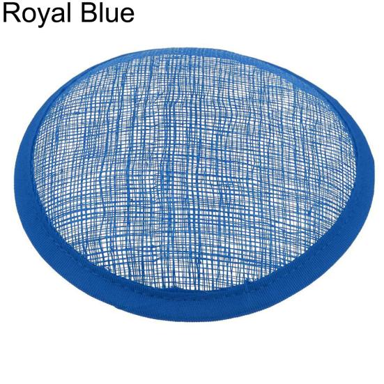 Women Sinamay Cocktail Hat Fascinator Round Base Millinery DIY Craft Accessory