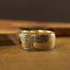 New Women Retro Simple Engraving Tree of Life Ring Holiday Gift Accessories for Her Stylish Jewelry