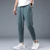 Pánské devítinové kalhoty Stahovací šňůrka Elastický pas Rovná nohavice Volné Jednobarevné Kapsy Nadměrná velikost Denní nošení Ležérní Sportovní kalhoty Dlouhé tepláky