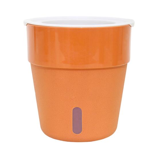 Plant Pot Eye-catching Heat Resistant Plastic Automatic Water Absorption Plant Pot with Cotton Ropes for Home