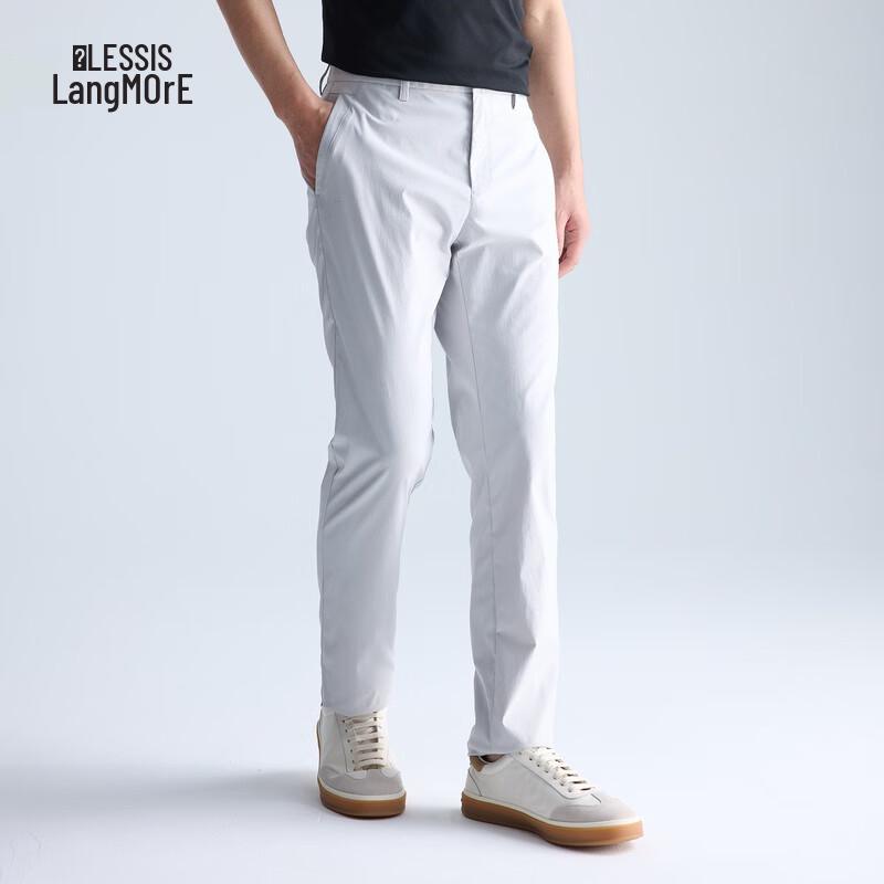 LILANZ Men's Air Textured Straight-Leg Casual Pants