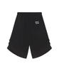 TONSIL Pintuck Washed Long Bermuda Pants Black
