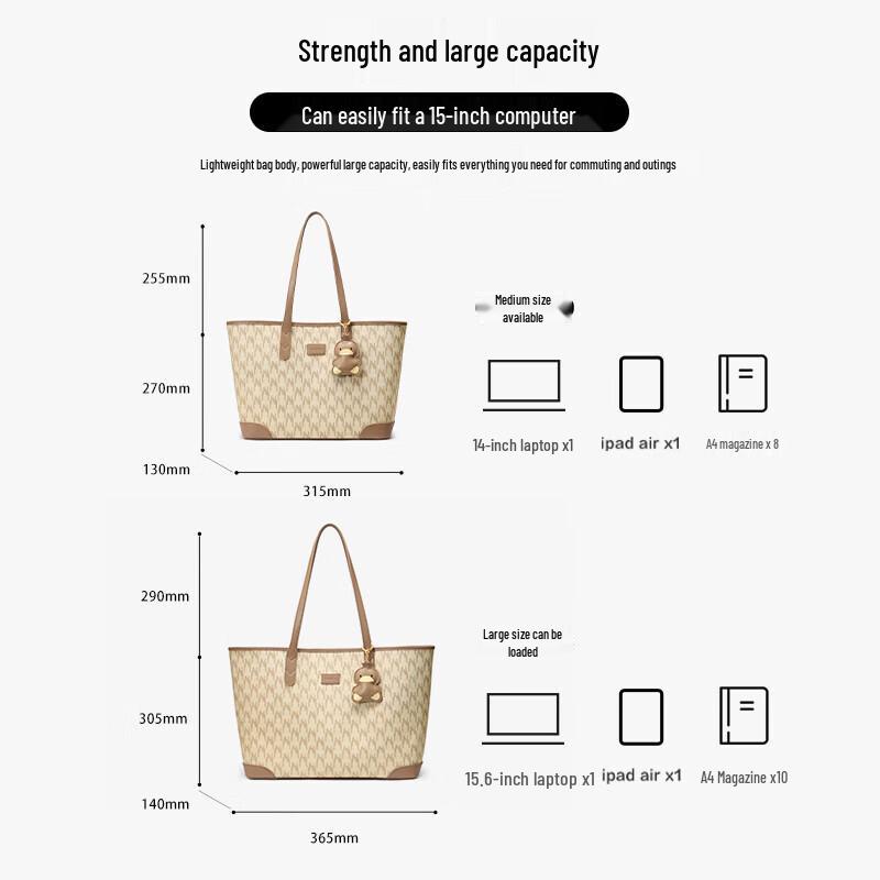 NUCELLE Women's Duck Pattern Tote Shoulder Bag