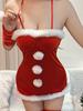 Anime Christmas Sexy Lingerie Party Cosplay Costumes Outfit Erotic Cute Sleepwear Maid Open Bra Crothless Hollow Underwear Set