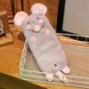 Soft-Touch Blumenast Ratte Federmäppchen Tragbare Schreibwaren Tasche Bürobedarf