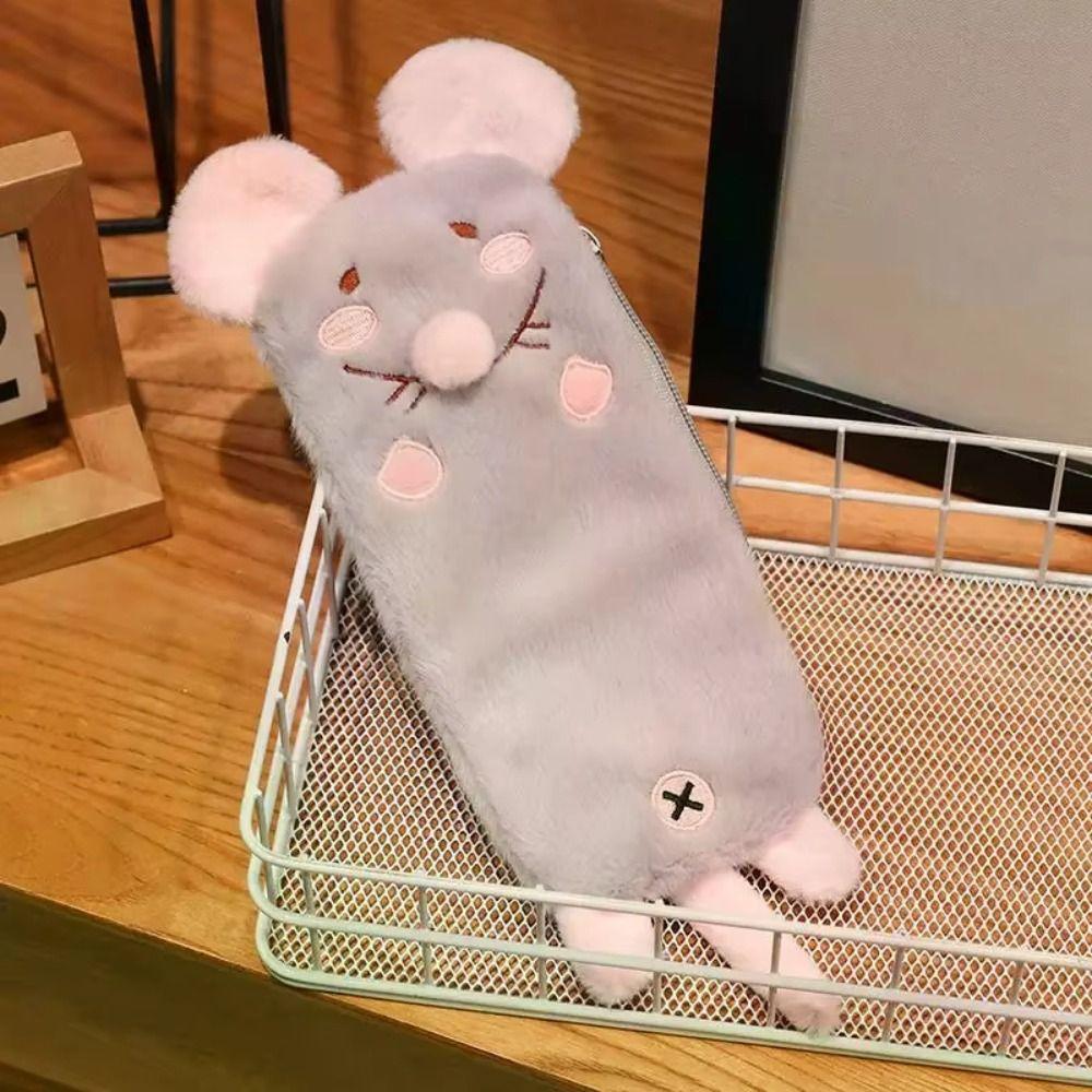 Soft-Touch Blumenast Ratte Federmäppchen Tragbare Schreibwaren Tasche Bürobedarf
