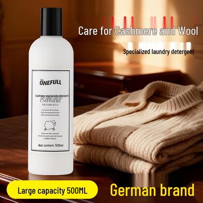 ONEFULL Kaschmir & Wolle Waschmittel - Anti-Einlauf & Weichmachend für Pullover & Mäntel