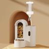 2-in-1 Automatic Food Dispenser No Drip Hamster Feeder And Waterer with Water Bottle for Hamster Guinea Pig Glass/Wire Cage Home
