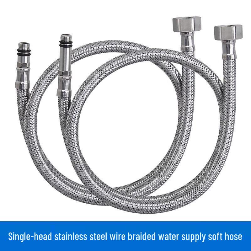 Miflame Hot & Cold Faucet Inlet Hose, Stainless Steel Wire