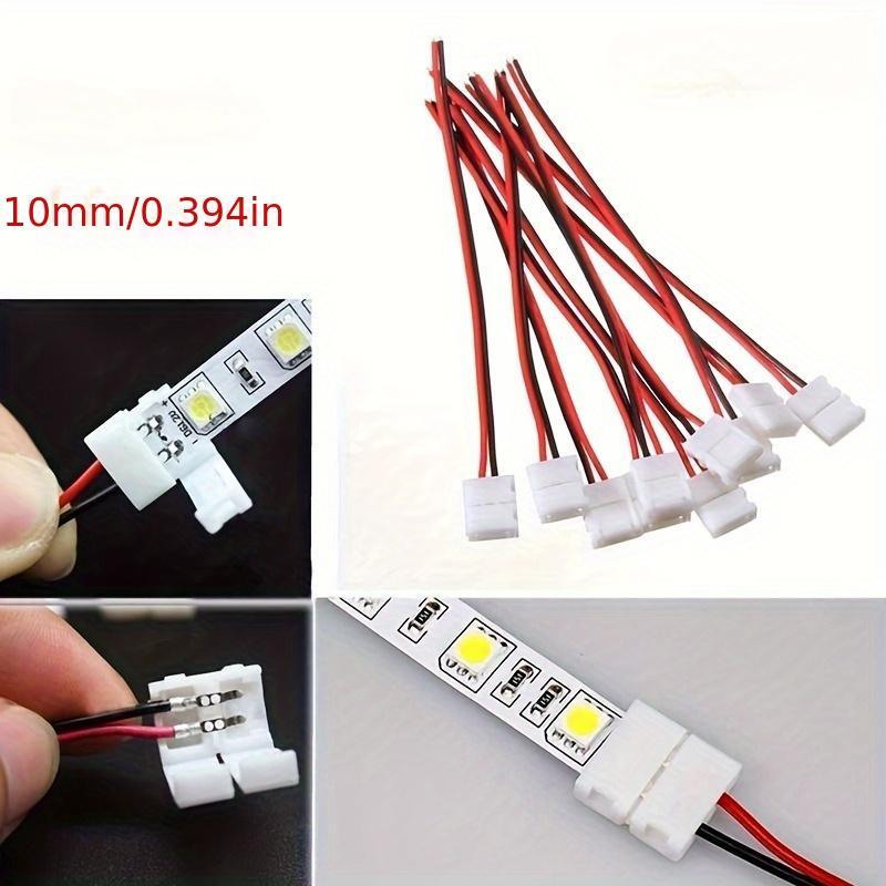 1Pcs Cable 2 Pin LED Strip Connector 3528/5050 Single Color Adapter
