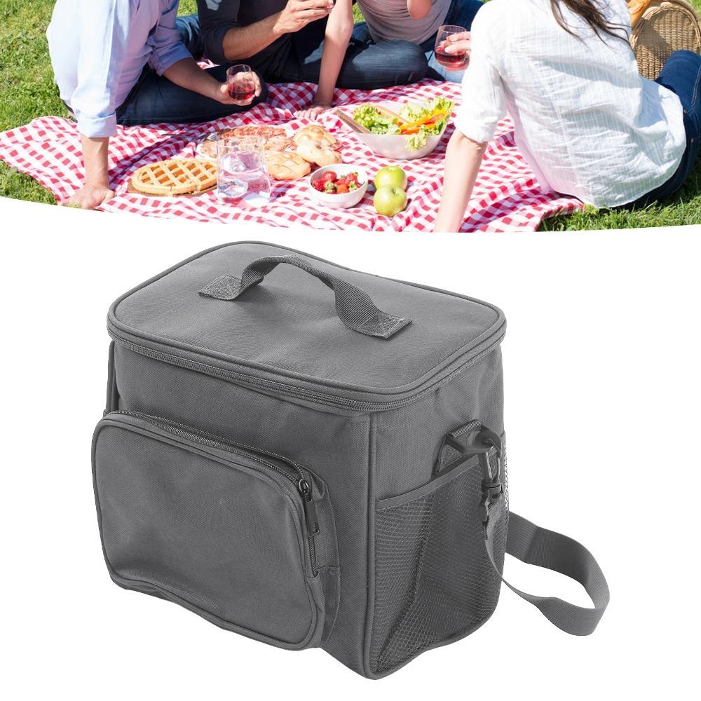 Oxford Fabric Thermal Lunch Box Large Capacity Cooler Lunch Bag Insulated Lunch Bag  For Work