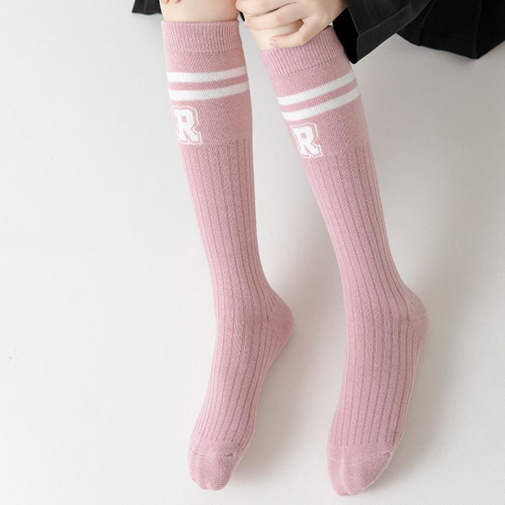 

Детские носки до колена. Носки средней длины для маленьких девочек. Носки до середины икры. XL