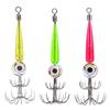LED Glow Squid Jig Hooks Electronic Saltwater Fishing Lure Kit With Underwater Flasher Light, Waterproof Squid Lures Night Fish