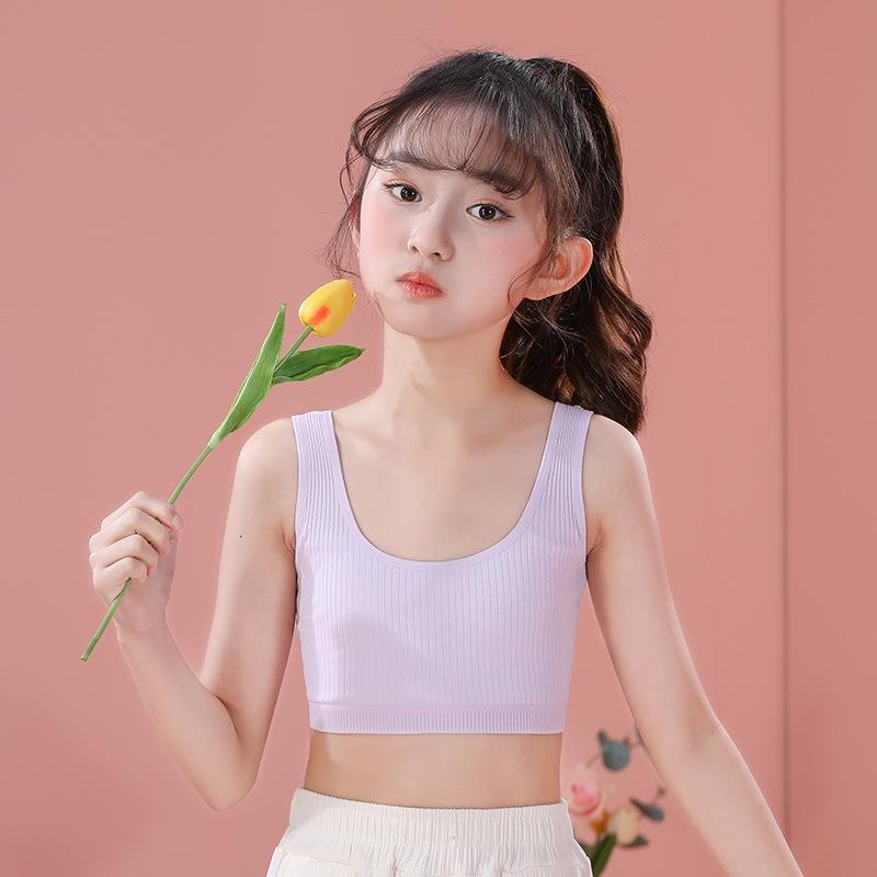 Anti-Protrusion Developmental Underwear: Girls' Tank Tops and Teen Bras for Students