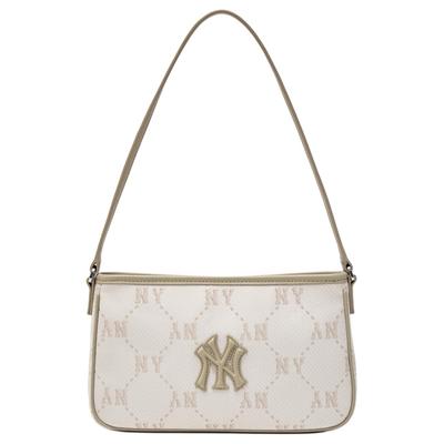 26 Spring Collection New York Yankees Diamond Old Flower Faux Leather And Polyester Underarm Bag Mini Women Handbag Deep-Cream 3ABQMJ16N-50CRD