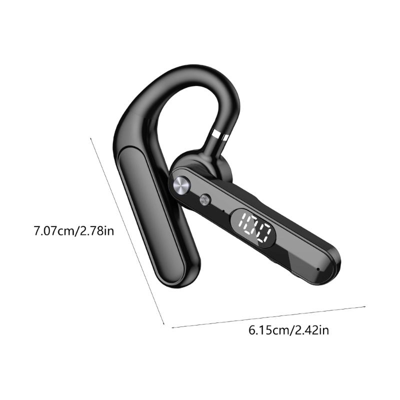 Bluetooth-compatible Headsets With Digitals Display And Silents Button For Clear Calls And Long Battery Lifes