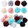 2pcs 5.5cm Chiffon Fabric Flowers Colorful Burnt Edge Artificial Flowers For Wedding Party DIY Handmade Clothing Headwear Decor
