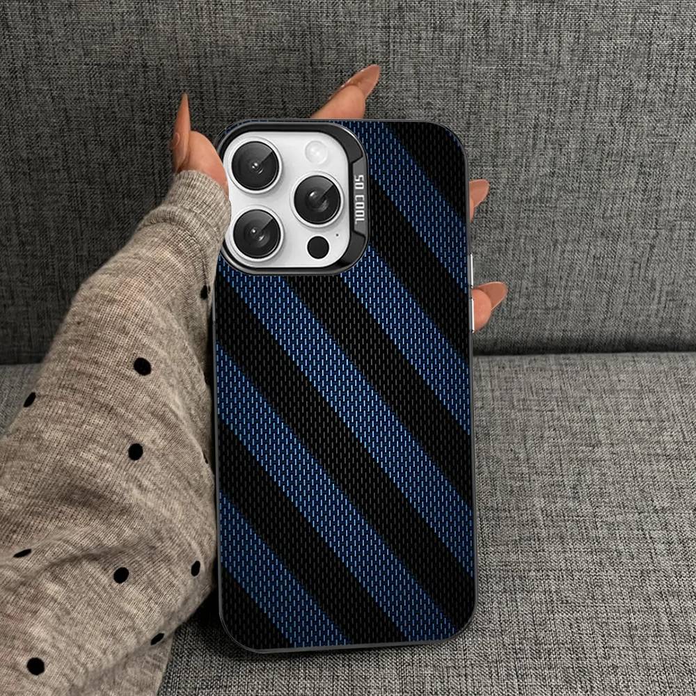 Fiber Texture Phone Cases For IPhone 17 16 15 14 13 12 11 Plus Pro Max Colorful Case