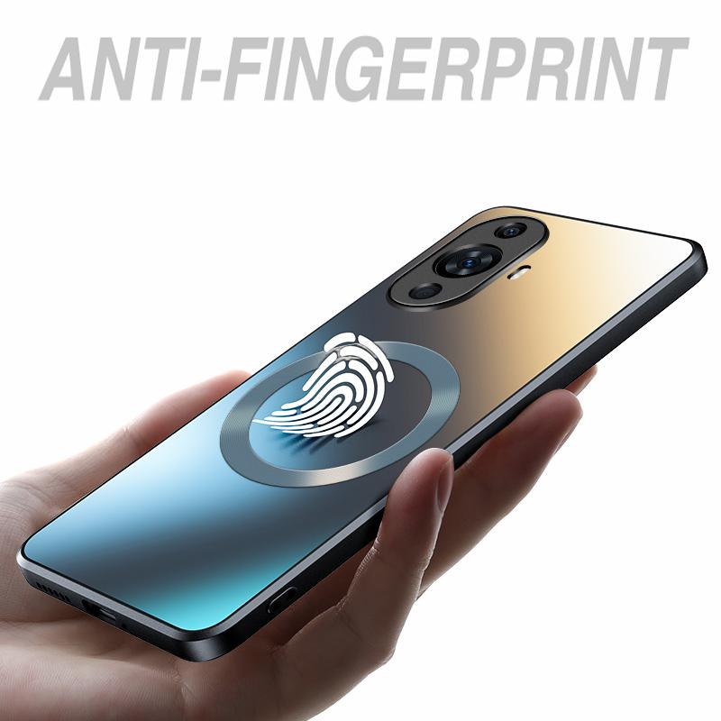 AG Silicon Frosted Matte Magnetic Case for Huawei Mate 60 50 40 30 P60 P50 P40 P30 Nova 12 11 10 9 SE Honor 50 70 90 100 Pro Wireless Charging Case