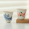 Hand Painted Gourd Shape Ceramic Cup Japanese Underglaze High Aesthetic Tea Water Cup Personal Master Cup Home Use Gift