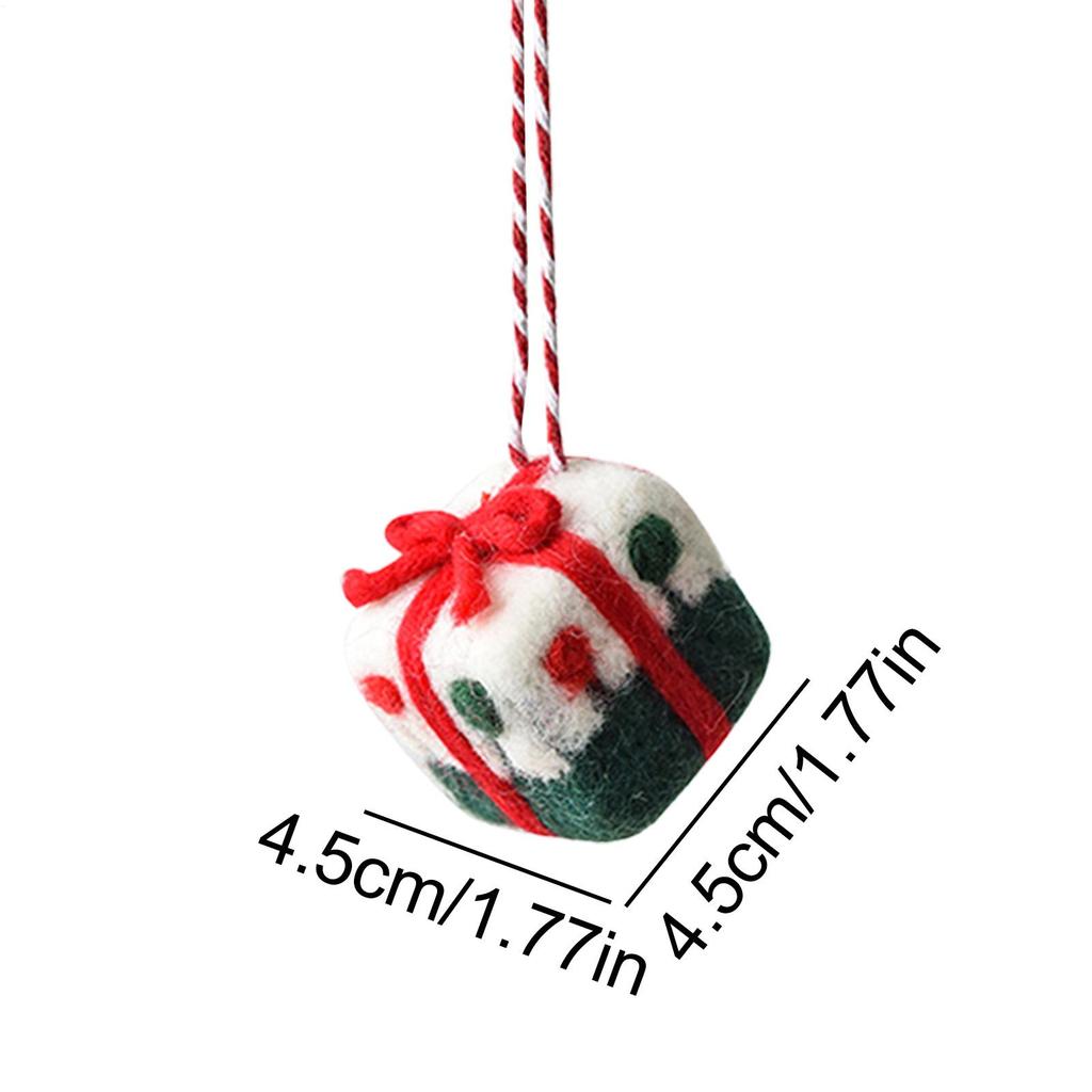 Felt Ornaments For Christmas Tree 3D Handmade Portable Pendant Wool Felt Ornaments For Family Friends Kids Holiday Gathering