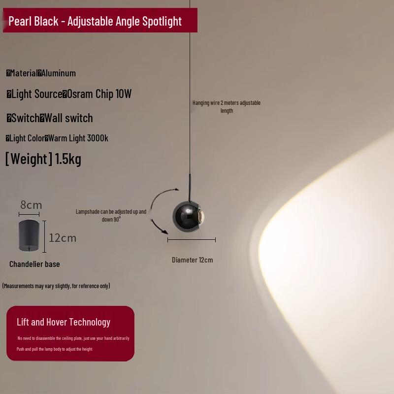 Elegant Art Glass Pendant Light for Bedroom and Bar