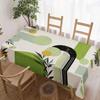 Abstract Geometric Leaf Rectangle Table Cloth for Table Decor Party Waterproof Reusable Tablecloth for Table Kitchen Dining